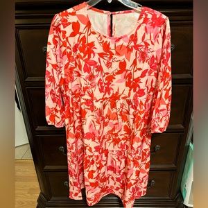 Women’s beautiful above the knees different color pink floral dress